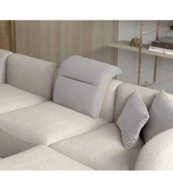 Narożnik BAHAMA Candelo XL 382 Cm Z Ottomaną Otwartą 190 Cm