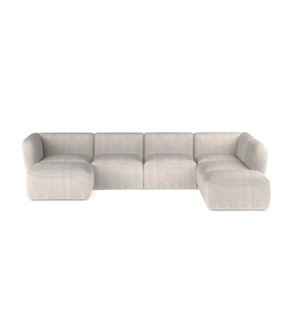Narożnik BAHAMA Candelo XL 372 cm z ottomaną otwartą 172 cm