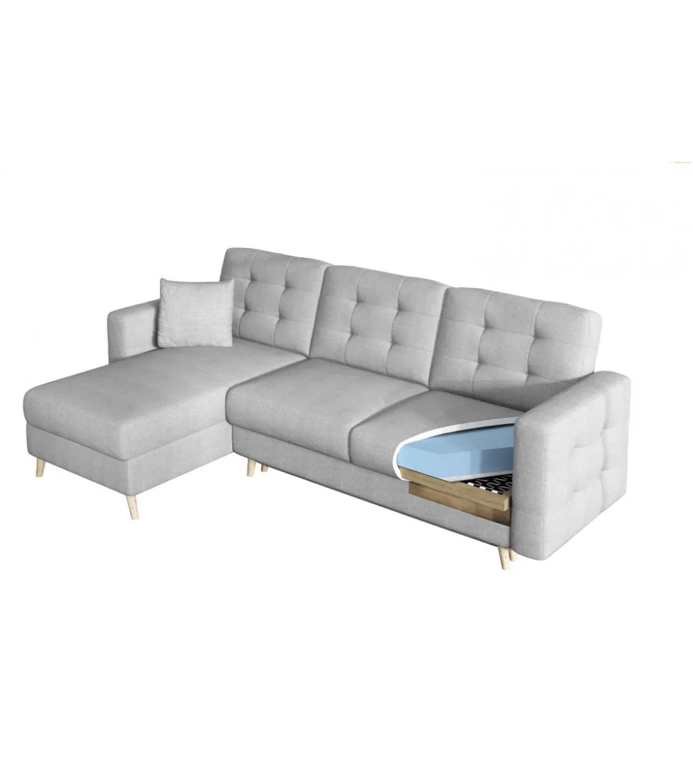 Narożnik rozkładany ASGARD L 250 cm z funkcją spania