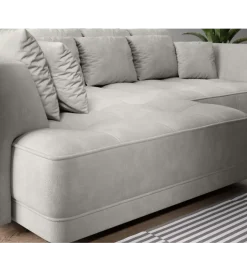 Narożnik z funkcją spania Big Sofa Tiga Box 286 cm z elektrycznie wysuwanym siedziskiem