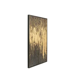 Obraz Abstract 80 cm x 120 cm złoto czarny