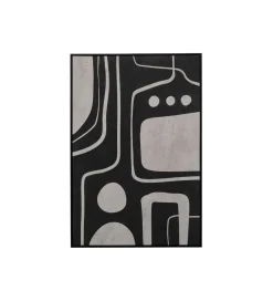 Obraz Artistic Blacky 70 cm x 110 cm czarny