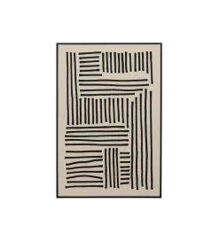 Obraz Artistic Line 110 x 70 cm biało czarny