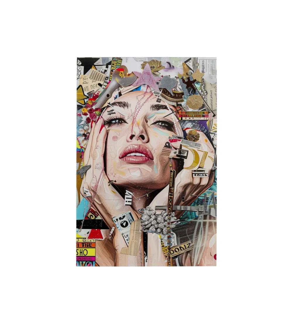 Obraz ARTSY PORTRAIT FRONT 80 x 120 cm szklany