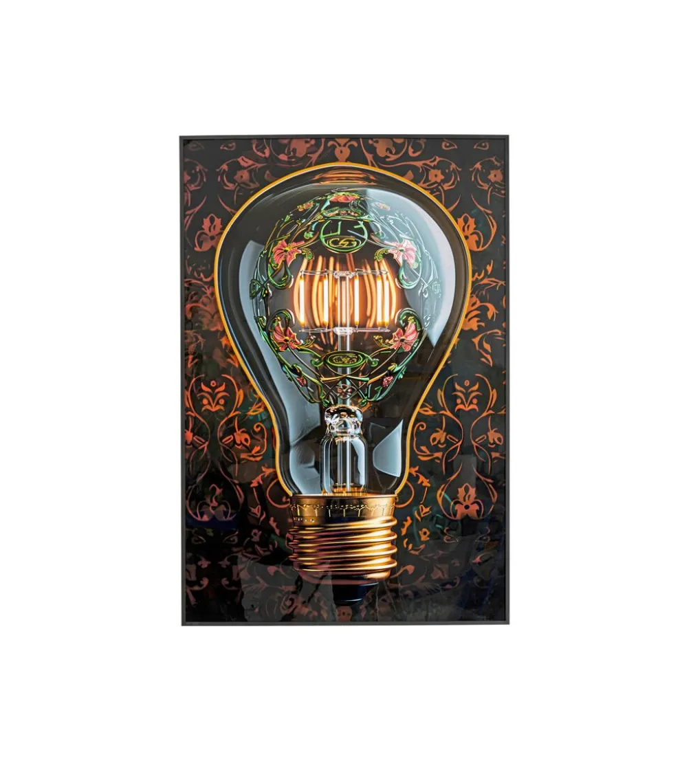Obraz LED ART BULB 80 x 120 cm