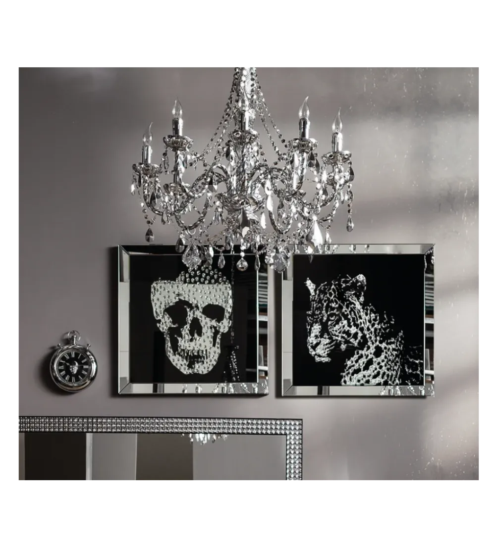 Obraz lustro Skull 100 cm x 100 cm