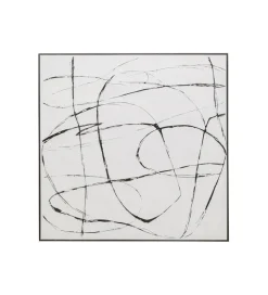 Obraz SKERCH 120 x 120 cm biały