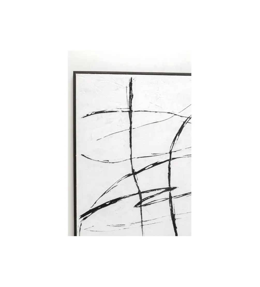 Obraz SKERCH 120 x 120 cm biały
