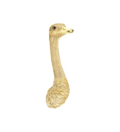Ozdoba ścienna OSTRICH 18 x 71 cm złota