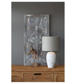 Ozdoba HORSE 48 cm naturalna
