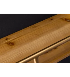 Półka HERITAGE 75 cm złota drewno sosny