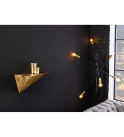 Półka PYRAMID 40 cm złota