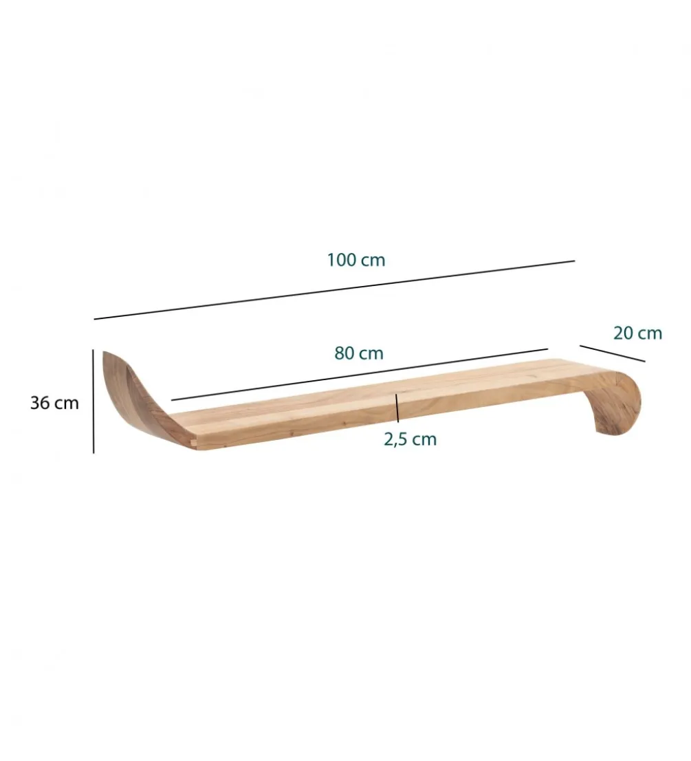 Półka WOHNLING 100 cm drewno mango