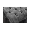 Podnóżek BRIGIDA Chesterfield 80 cm szary
