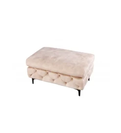 Podnóżek SOFIJA Modern Barock 92 cm beżowy