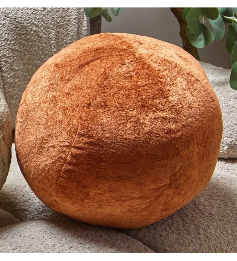 Poduszka TACTO 29 cm welur terrakota