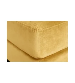 Pufa CANIS Velvet 80 cm musztardowo - źółta