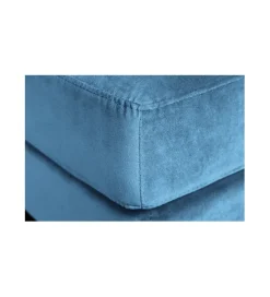 Pufa CANIS Velvet 80 cm niebieska