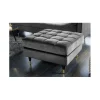 Pufa CANIS Velvet 80 cm szara