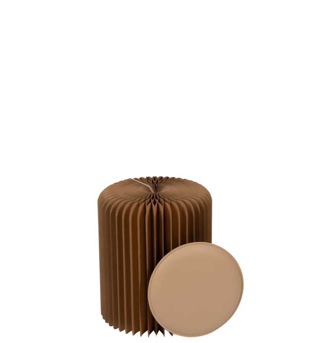 Pufa FOLDABLE 42 cm karmelowa