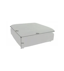 Pufa HEAVENLY Heaven 100 cm ciemnozielona