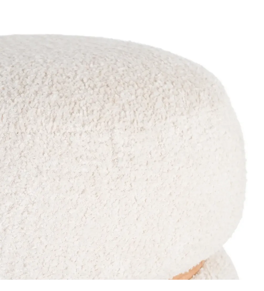 Pufa LEGANTO 45 cm kremowa
