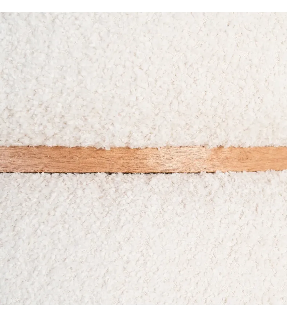 Pufa LEGANTO 45 cm kremowa