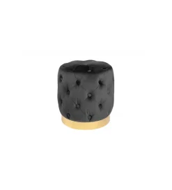 Pufa Modern Barock Chester czarna
