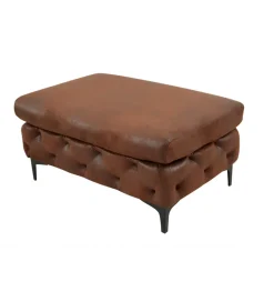 Pufa MODERN BAROCK 90 cm antyczny brąz