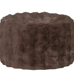 Pufa OLVEN 60 cm puchata brązowa