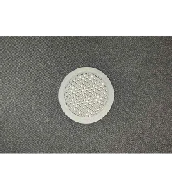 Pufa VOGUE 40 cm z schowkiem boucle biała