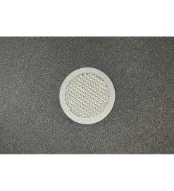 Pufa VOGUE 40 cm z schowkiem welwet musztardowa