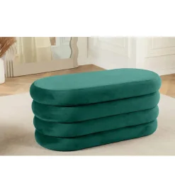 Pufa VOGUE 85 cm z schowkiem welwet zielony