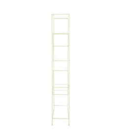 Regał AINO 214 cm szklany kremowy