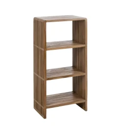 Regał BELLAMONTE 116 cm naturalny drewno teak