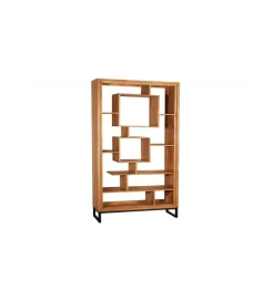 Regał Cube 88 cm drewno akacja honey