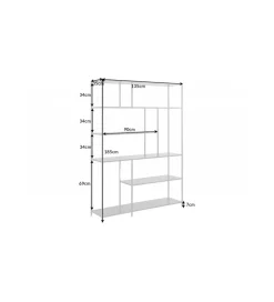 Regał FONTERA 135 cm w optyce marmuru
