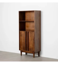 Regał GARREL 180 cm drewno mango brązowy