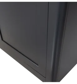 Regał GUNNAR 217 cm drewno sosny czarny mat