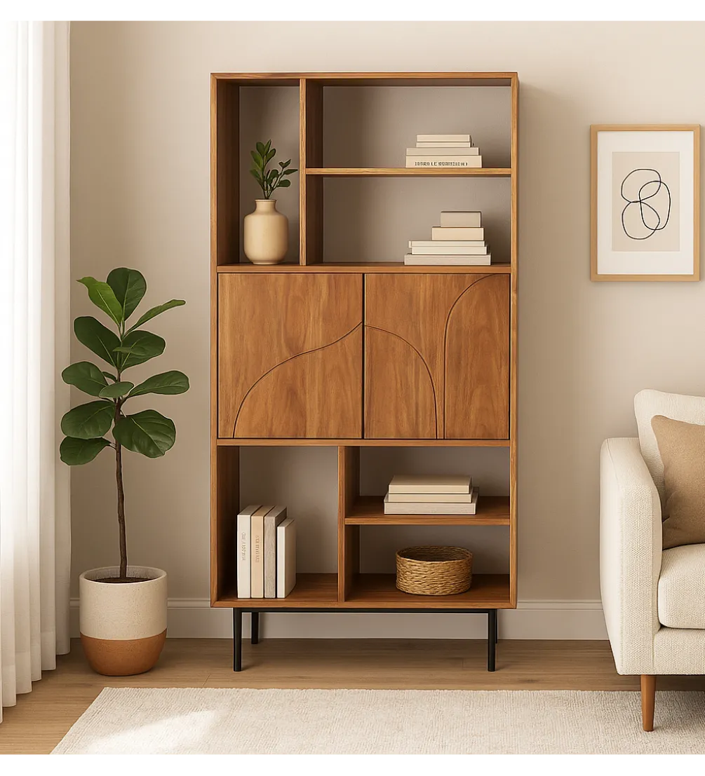 Regał JANNYK 80 cm drewno mango