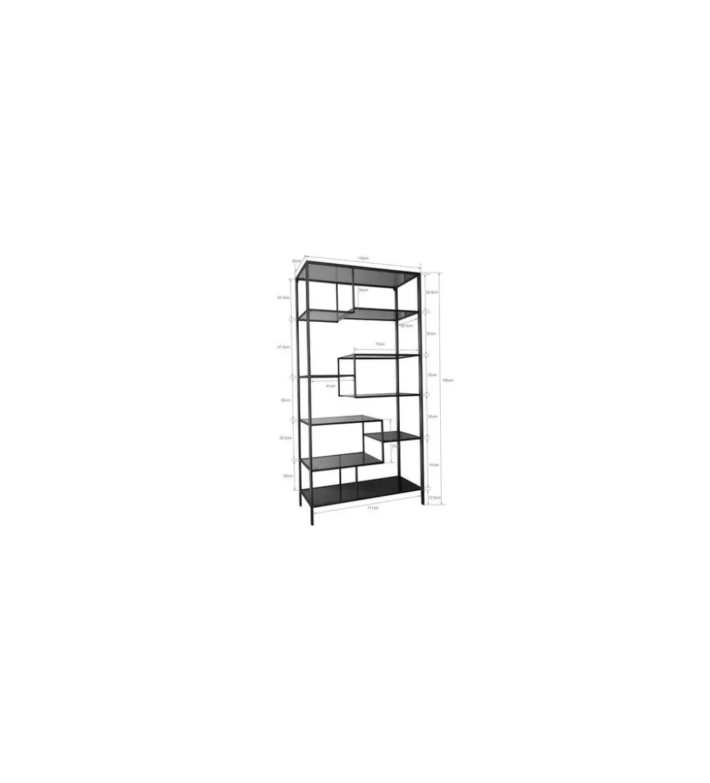 Regał LOFT 115 cm złoty