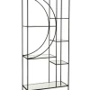 Regał metalowy Circle 180 cm czarny