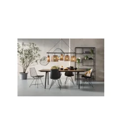 Regał metalowy Loft 195 cm x 115 cm czarny