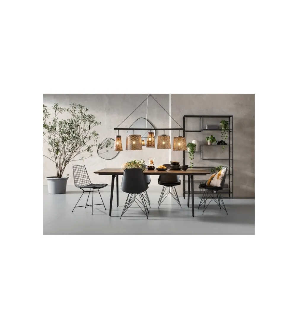 Regał metalowy Loft 195 cm x 115 cm czarny