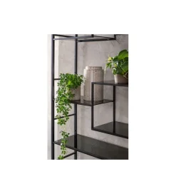 Regał metalowy Loft 195 cm x 115 cm czarny