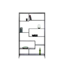 Regał metalowy Loft 195 cm x 115 cm czarny