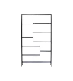 Regał metalowy Loft 195 cm x 115 cm czarny
