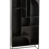 Regał MODE 168 cm drewno mango czarny