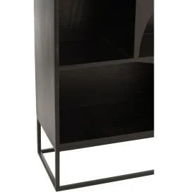 Regał MODE 168 cm drewno mango czarny