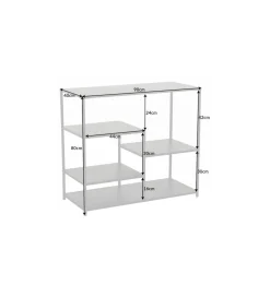Regał OLIMPIA 90 cm czarny